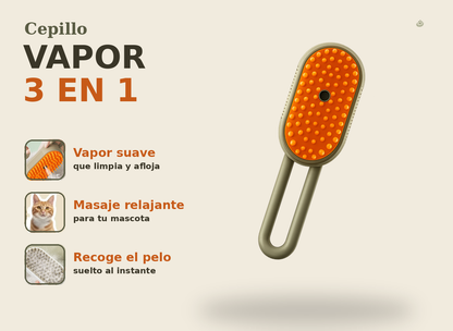 Cepillo para mascotas 3 en 1