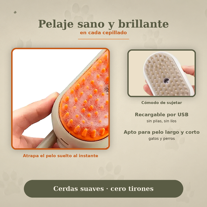 Cepillo para mascotas 3 en 1